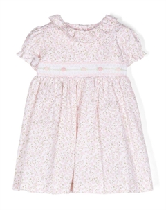 Комплект из платья и блумеров с цветочным принтом, розовый Siola