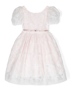 Платье с цветочным кружевом, розовый Monnalisa