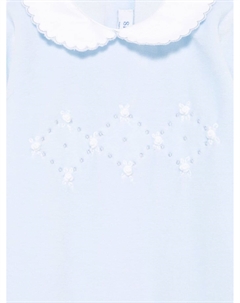 Пижама с цветочной вышивкой, синий Siola