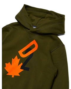 KIDS худи с логотипом, зеленый Dsquared2