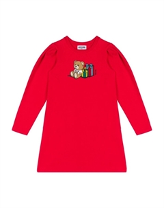 Платье с принтом «Медвежонок Тедди», красный Moschino kids