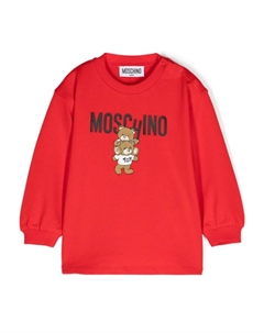 Платье с логотипом, красный Moschino kids