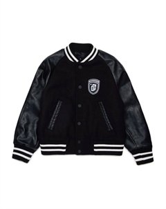 KIDS бомбер с контрастными рукавами, черный Dsquared2