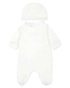 Пижамный комплект из хлопка с принтом «Медвежонок Тедди», белый Moschino kids