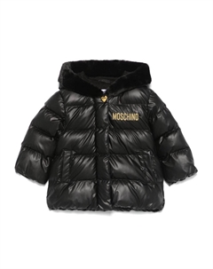 Куртка с вышитым логотипом, черный Moschino kids