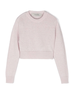 Свитер с эффектом металлик, розовый Simonetta