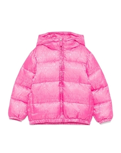 Куртка с жаккардовым логотипом, розовый Moschino kids