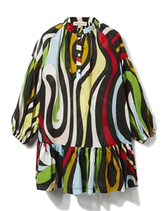 Junior платье с принтом Marmo, черный Pucci