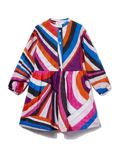 Junior платье с принтом «Ирида», синий Pucci