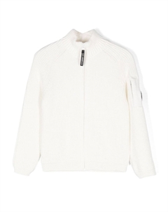 Kids кардиган с линзами, белый C.p. company