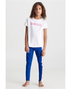 Белая вязаная пижама для девочек, белый Calvin klein