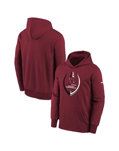Молодежный пуловер с капюшоном Cardinal Arizona Cardinals Icon Performance Nike
