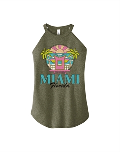 Майка с высоким воротником и рисунком для юниоров Miami Licensed character