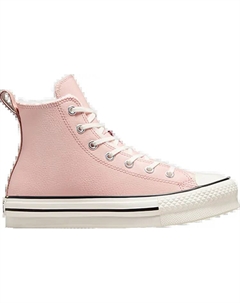 Кроссовки Chuck Taylor All Star Lift Platform High GS 'Sherpa - Pink Sage', розовый Converse