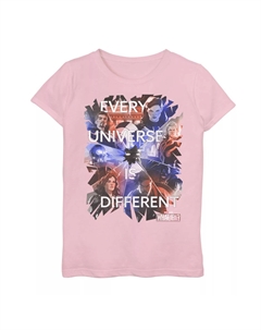 Футболка с рисунком «Что, если цитаты» для девочек 7–16 лет Marvel