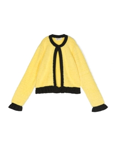 Kids кардиган с логотипом, желтый Twinset