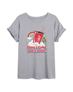 Футболка с изображением Coca-Cola для юниоров Have A Coke Flowy Coke, серый Licensed character