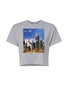 Укороченная футболка с фотографией The Office Cast для юниоров, серый Licensed character