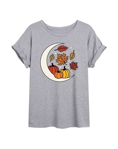 Детская футболка оверсайз с рисунком Autumn Fall Moon Licensed character