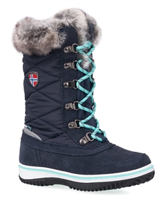 Сапоги Winter Holmenkollen, цвет Dunkelblau/Mint Trollkids