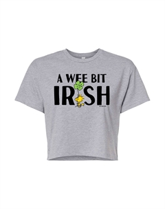 Укороченная ирландская футболка Peanuts Wee Bit для юниоров, серый Licensed character