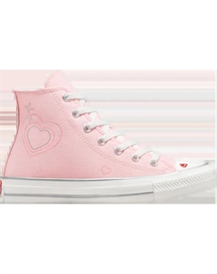 Кроссовки Chuck Taylor All Star High GS 'Y2K Heart', розовый Converse