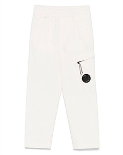 Kids брюки с декором Lens, белый C.p. company