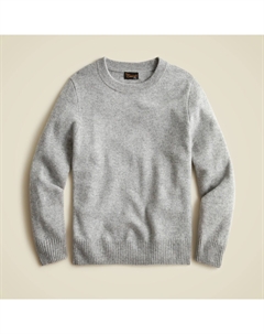 Свитер кашемировый с круглым вырезом, серый J.crew