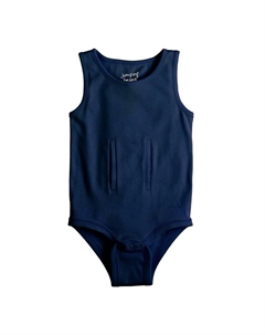 Адаптивное боди-майка для девочек и малышей, темно-синий Jumping beans