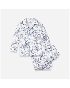 Пижамный комплект для девочек в полоску, синий Petite plume