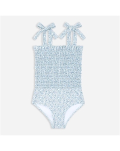 Комбинезон для девочек со сборками, синий Minnow