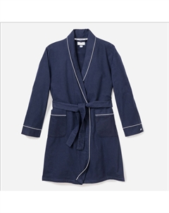 Детский фланелевый халат, синий Petite plume