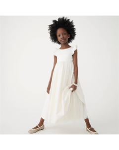 Платье для девочек с рукавами-крылышками, белый J.crew