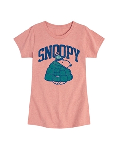 Пуховик Peanuts Snoopy для девочек 7–16 лет, футболка с графическим рисунком, розовый Licensed character