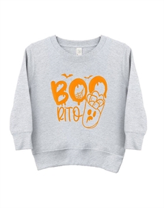 Толстовка с рисунком Boorito для малышей с рельефным принтом, цвет Heather Grey The juniper shop