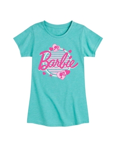 Футболка с графическим логотипом Barbie Glam для девочек 7–16 лет, синий Licensed character