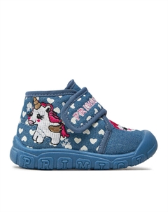 Ботинки детские с вышивкой единорога, синий Primigi