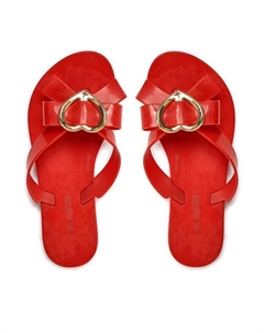 Шлепки, красный Melissa