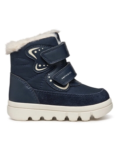 Ботинки высокие на липучке, синий Geox