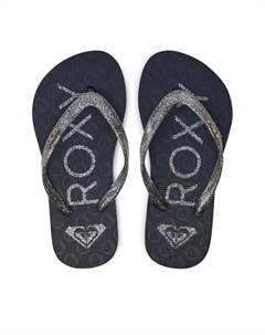 Шлепки, серебряный Roxy