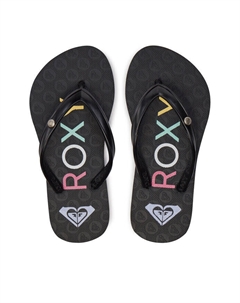 Шлепки, черный Roxy