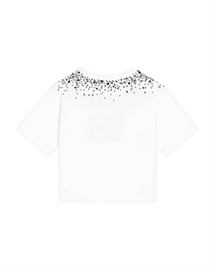 Футболка с кристаллами, белый Dolce&gabbana