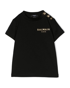 Kids футболка с логотипом, черный Balmain