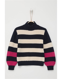 Полосатый хлопковый свитер S Oliver, черный S.oliver