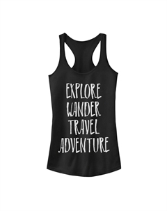 Майка на бретелях для подростков Explore Wander Travel Adventure Unbranded