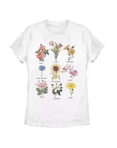 Футболка с цветочной диаграммой для юниоров Unbranded