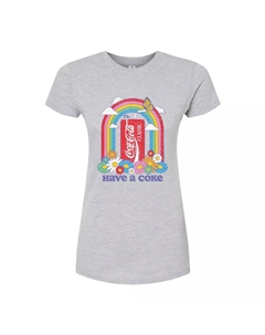 Футболка Coca-Cola для юниоров с изображением кока-колы, серый Licensed character