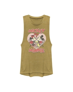 Мускулистая майка Disney's Mickey Valentine's Day Mickey & Minnie Hearts Licensed character