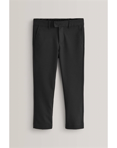 Элегантные узкие школьные брюки на стрейче, черный Next