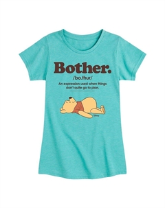 Футболка Disney's Winnie The Pooh Girls Bother Definition, синий Licensed character